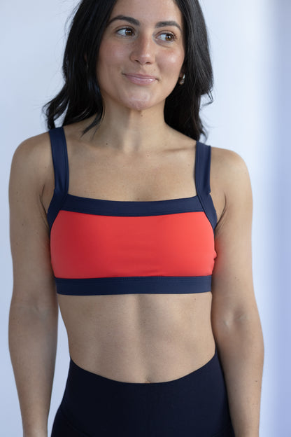 World Dance Contrast Sports Bra