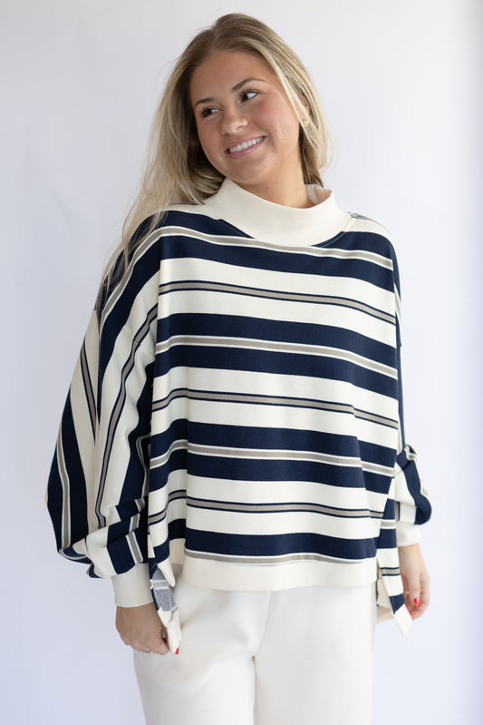 Faith Oversized Striped Top