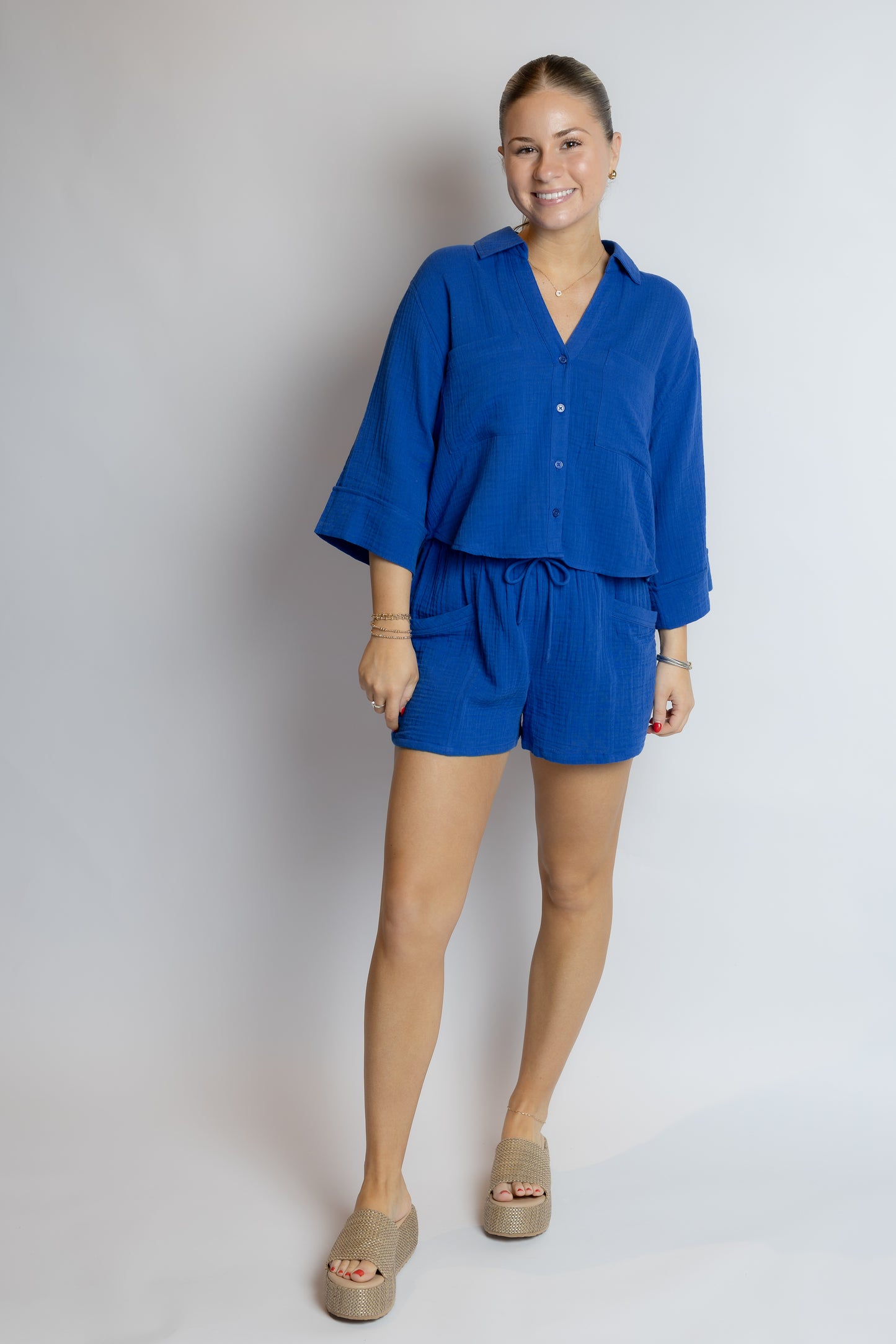 Emory Airy Gauze Short