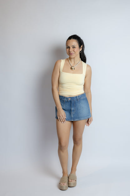 Full Circle Shirred Top