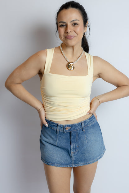 Full Circle Shirred Top