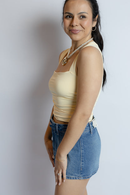 Full Circle Shirred Top