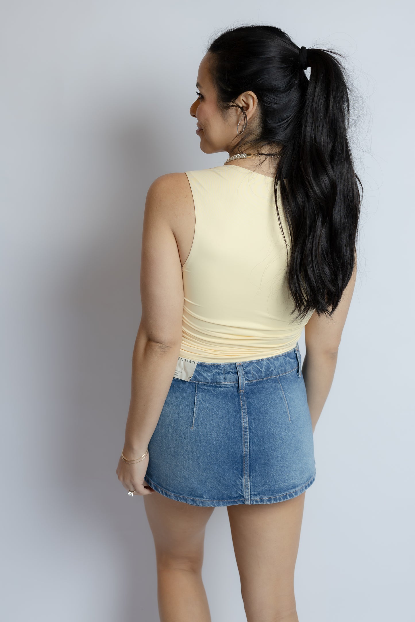 Full Circle Shirred Top