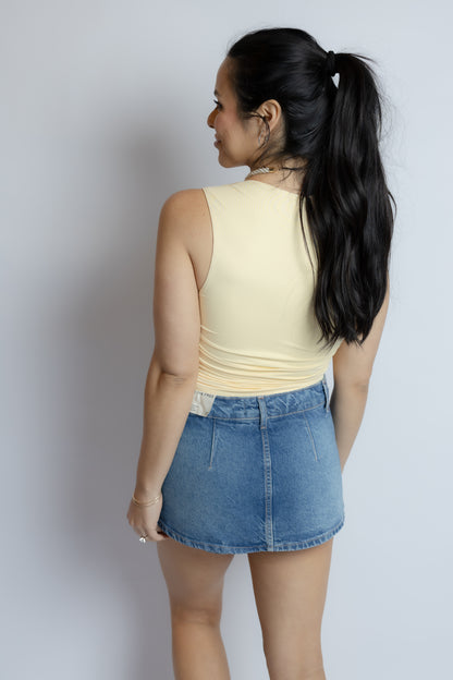 Full Circle Shirred Top