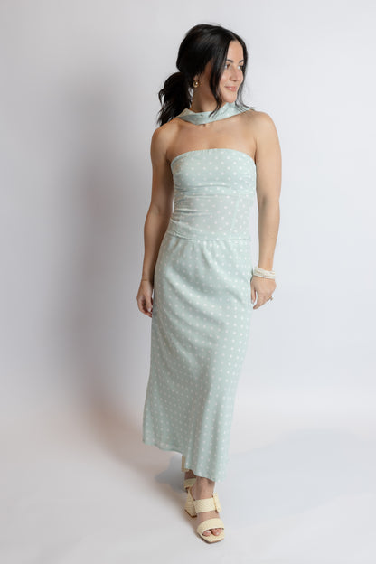 Spring Chic Polka Dot Skirt