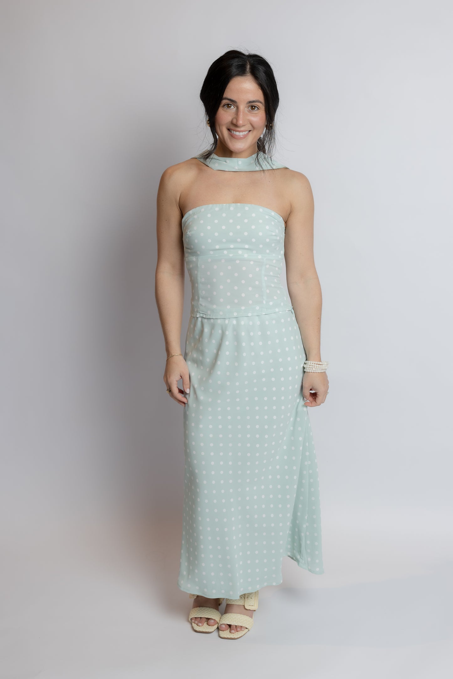 Spring Chic Polka Dot Skirt