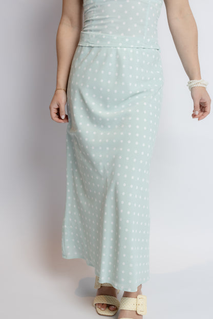 Spring Chic Polka Dot Skirt