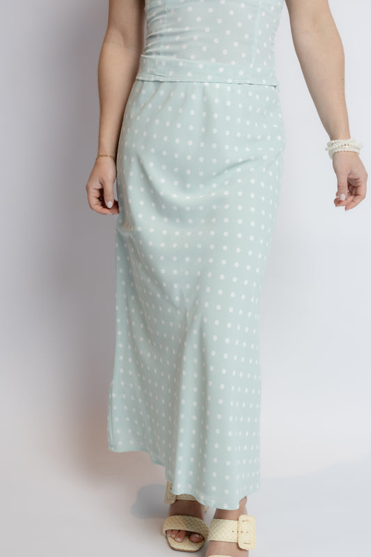 Spring Chic Polka Dot Skirt