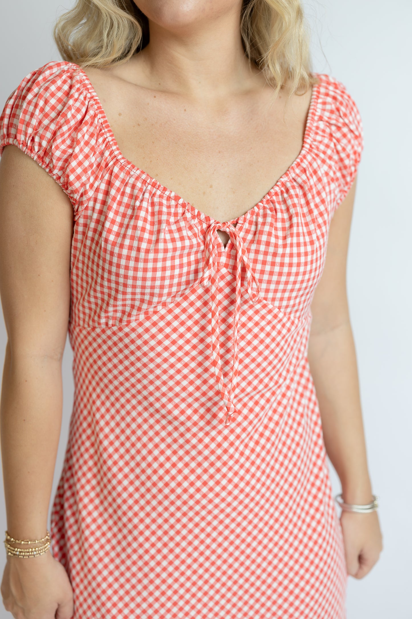 Gianna Gingham Maxi Dress