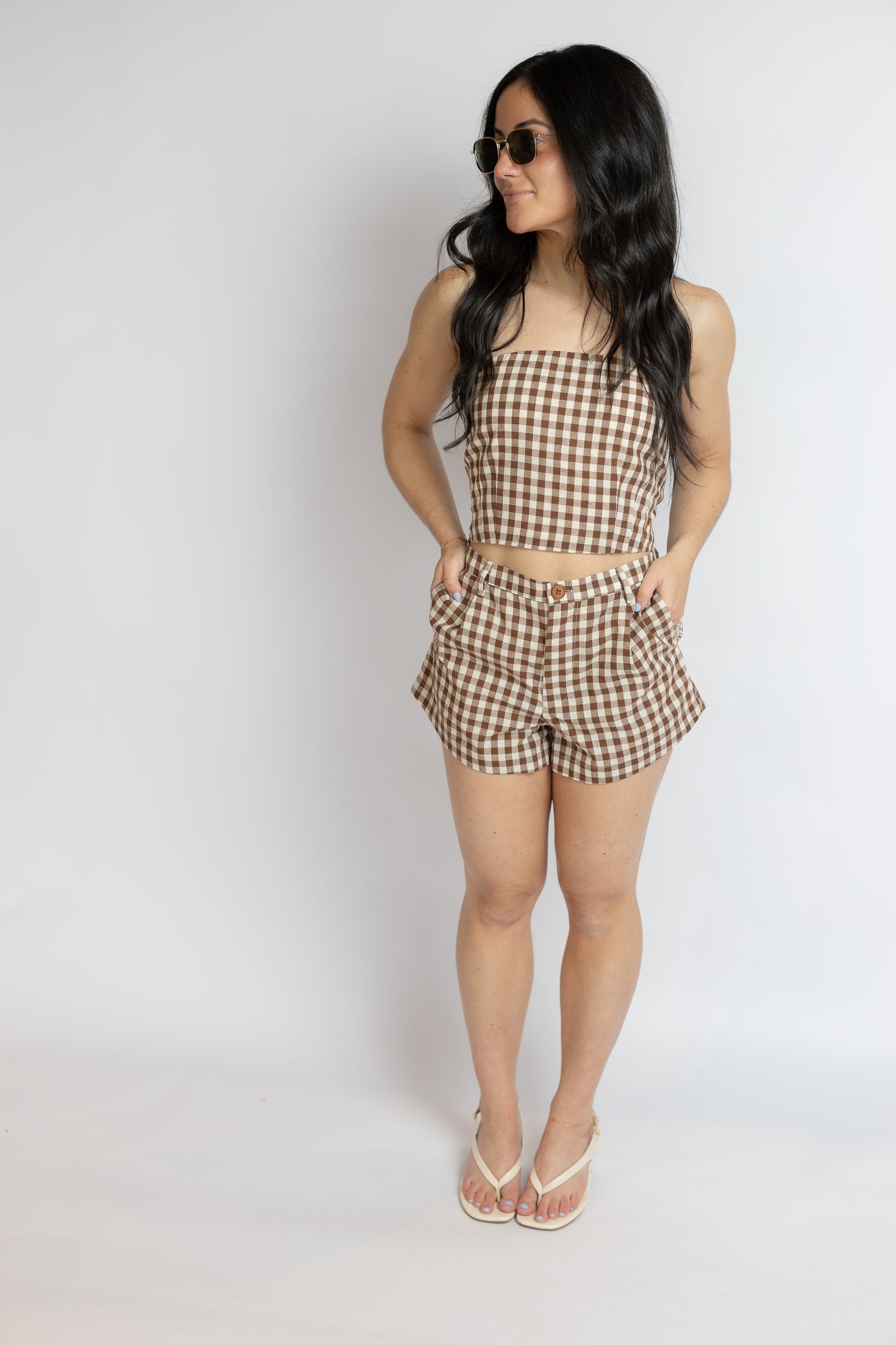 Mustang Gingham Shorts