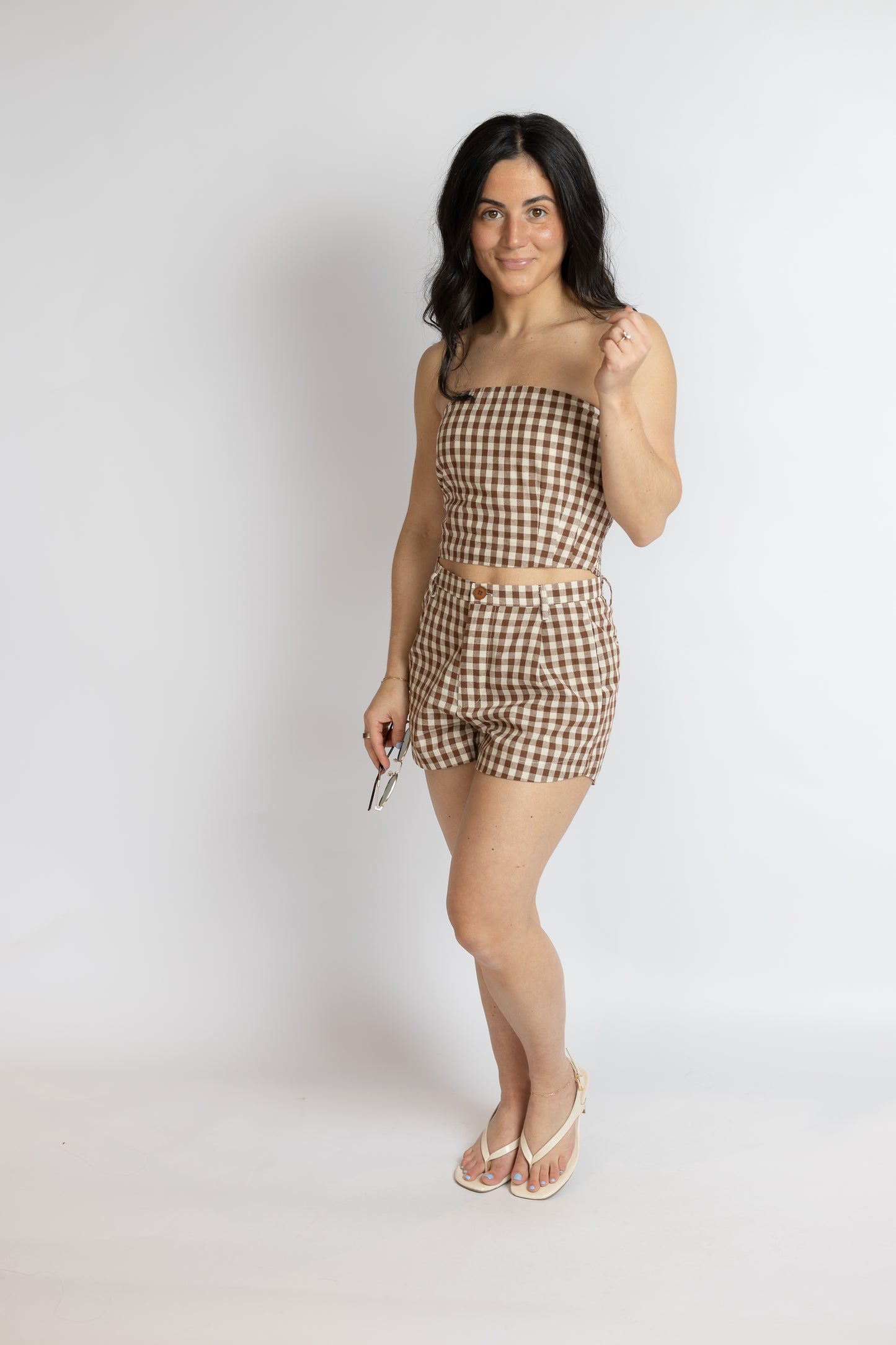 Mustang Gingham Tube Top