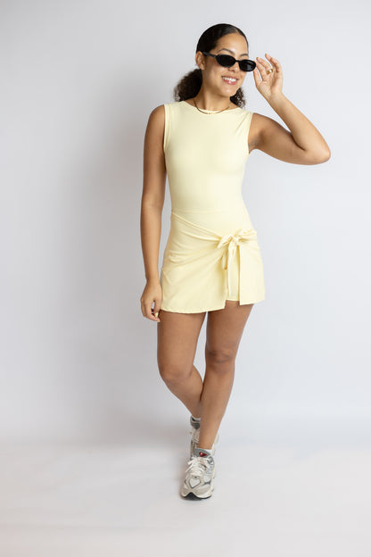 Different Path Wrap Tie Dress