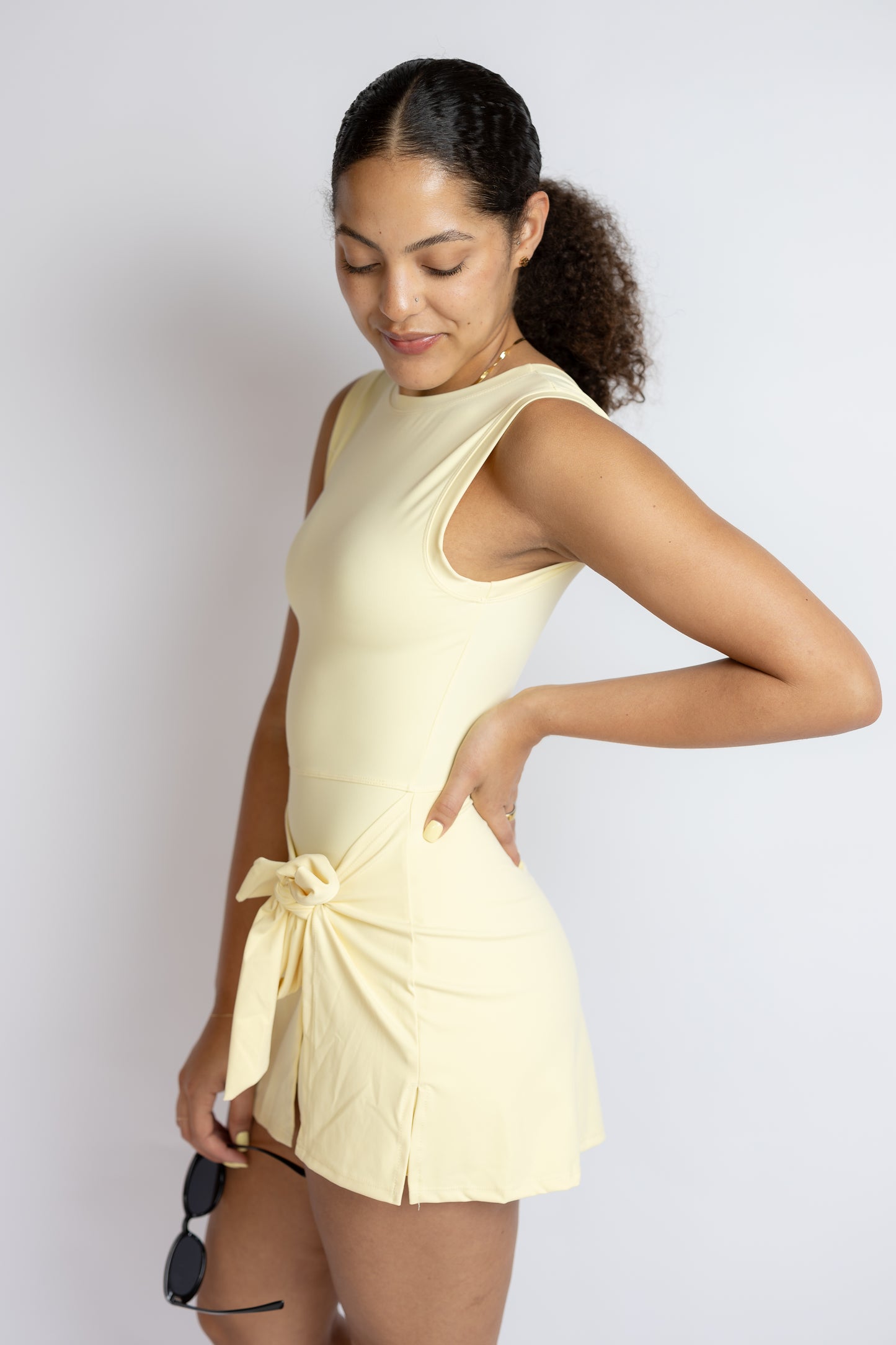 Different Path Wrap Tie Dress