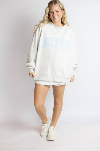 Wifey Mock Neck Sweatshirt