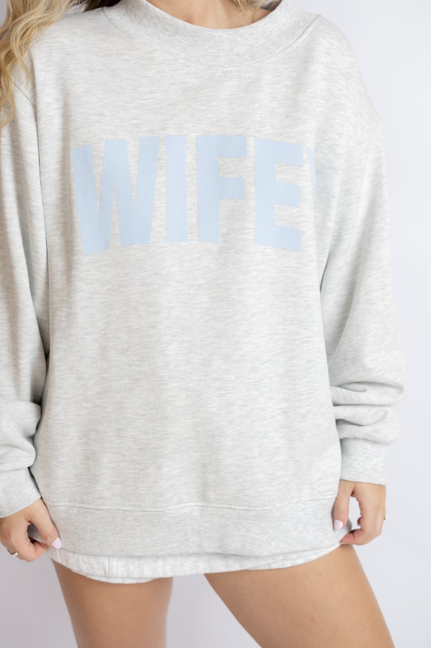 Wifey Mock Neck Sweatshirt
