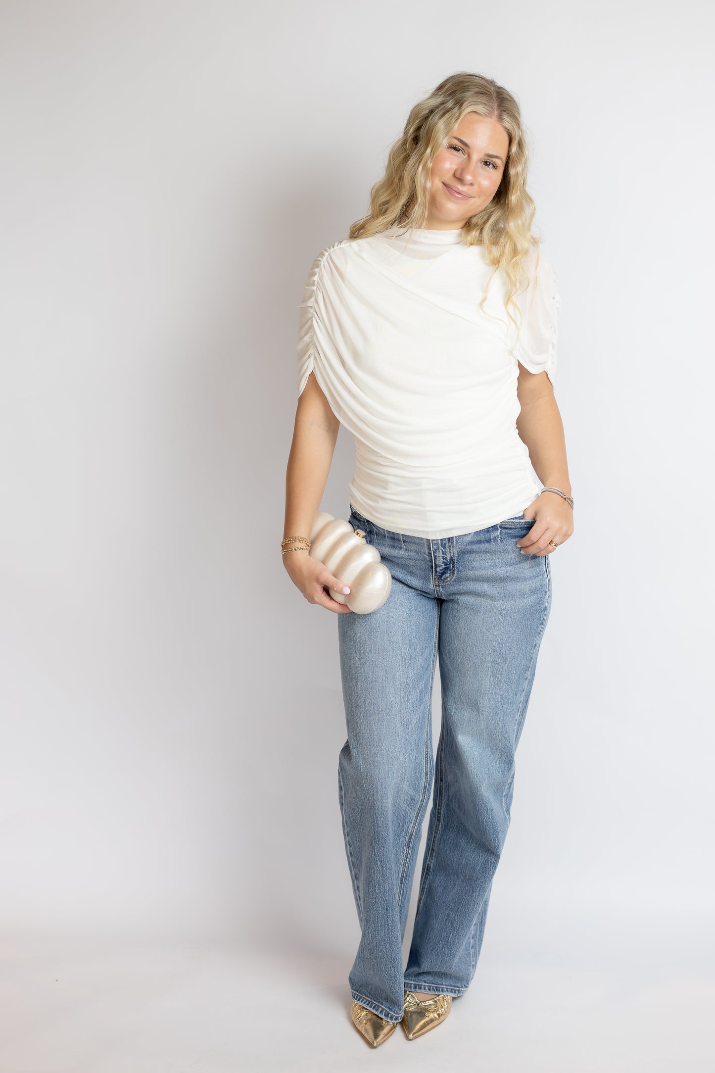 Fairytale Cape Ruched Top