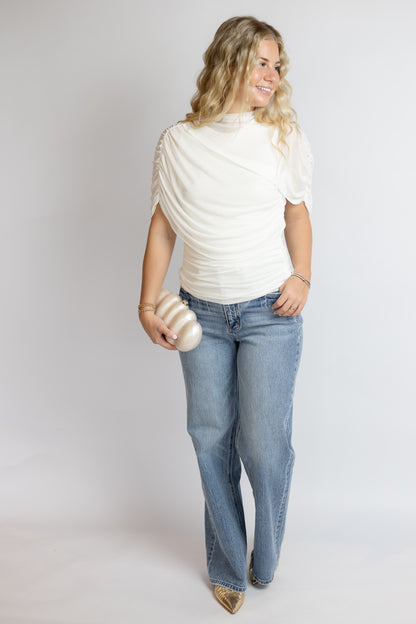 Fairytale Cape Ruched Top
