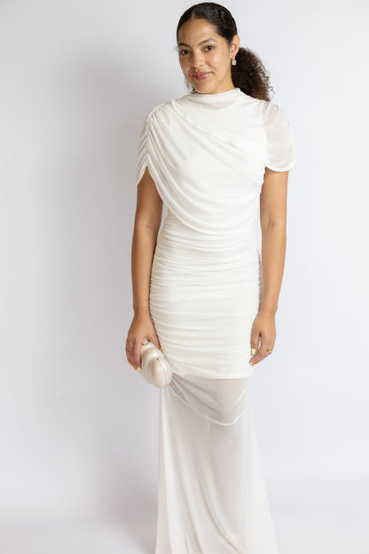 The Night Before Ruched Maxi Dress