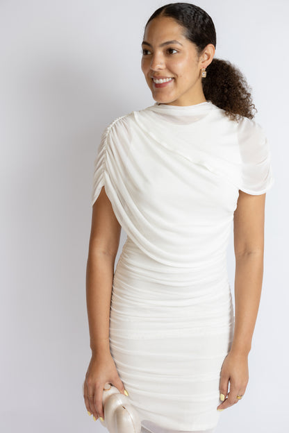 The Night Before Ruched Maxi Dress