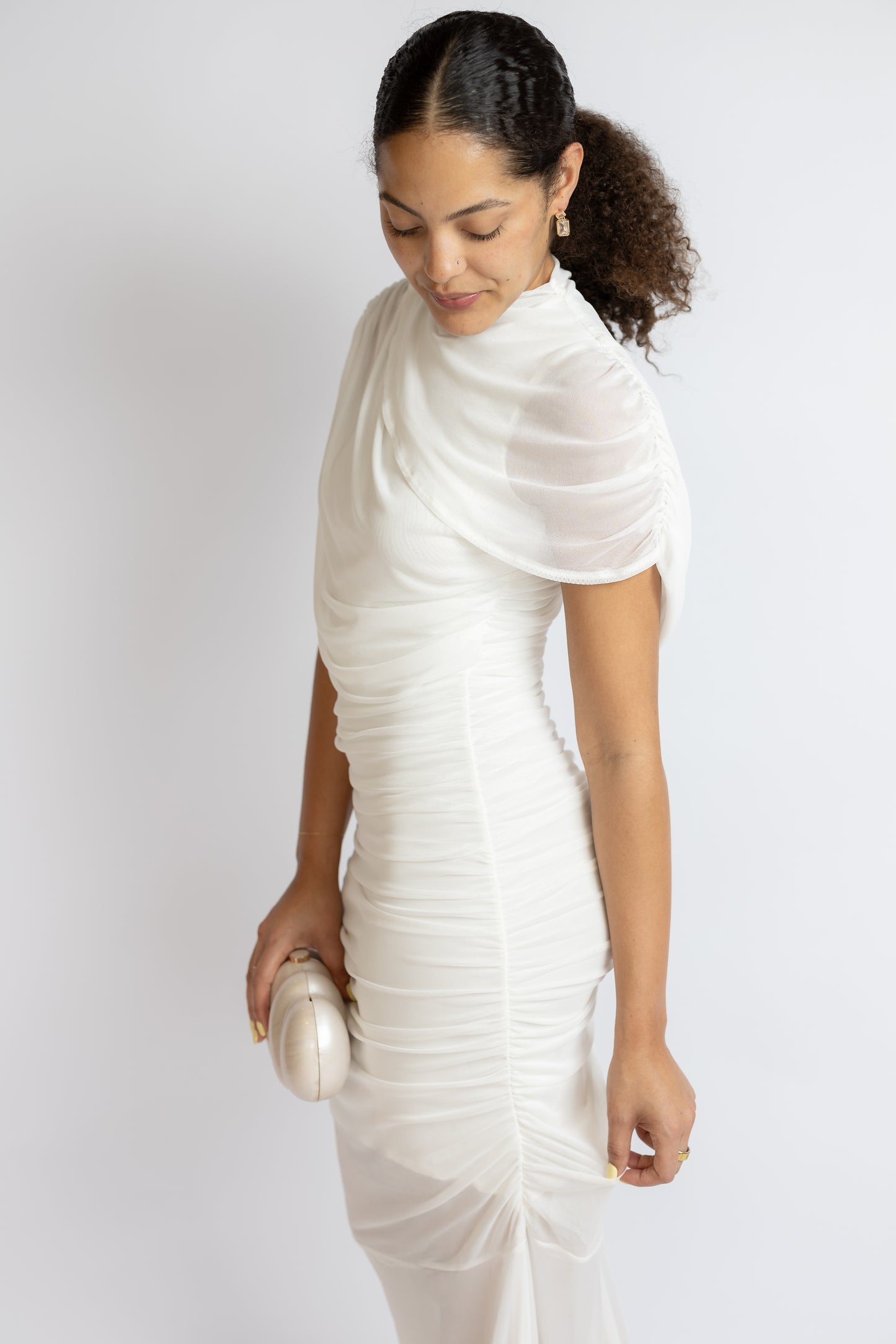 The Night Before Ruched Maxi Dress