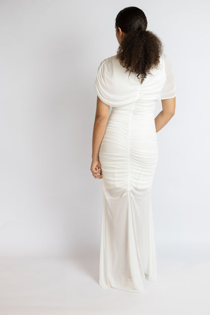 The Night Before Ruched Maxi Dress