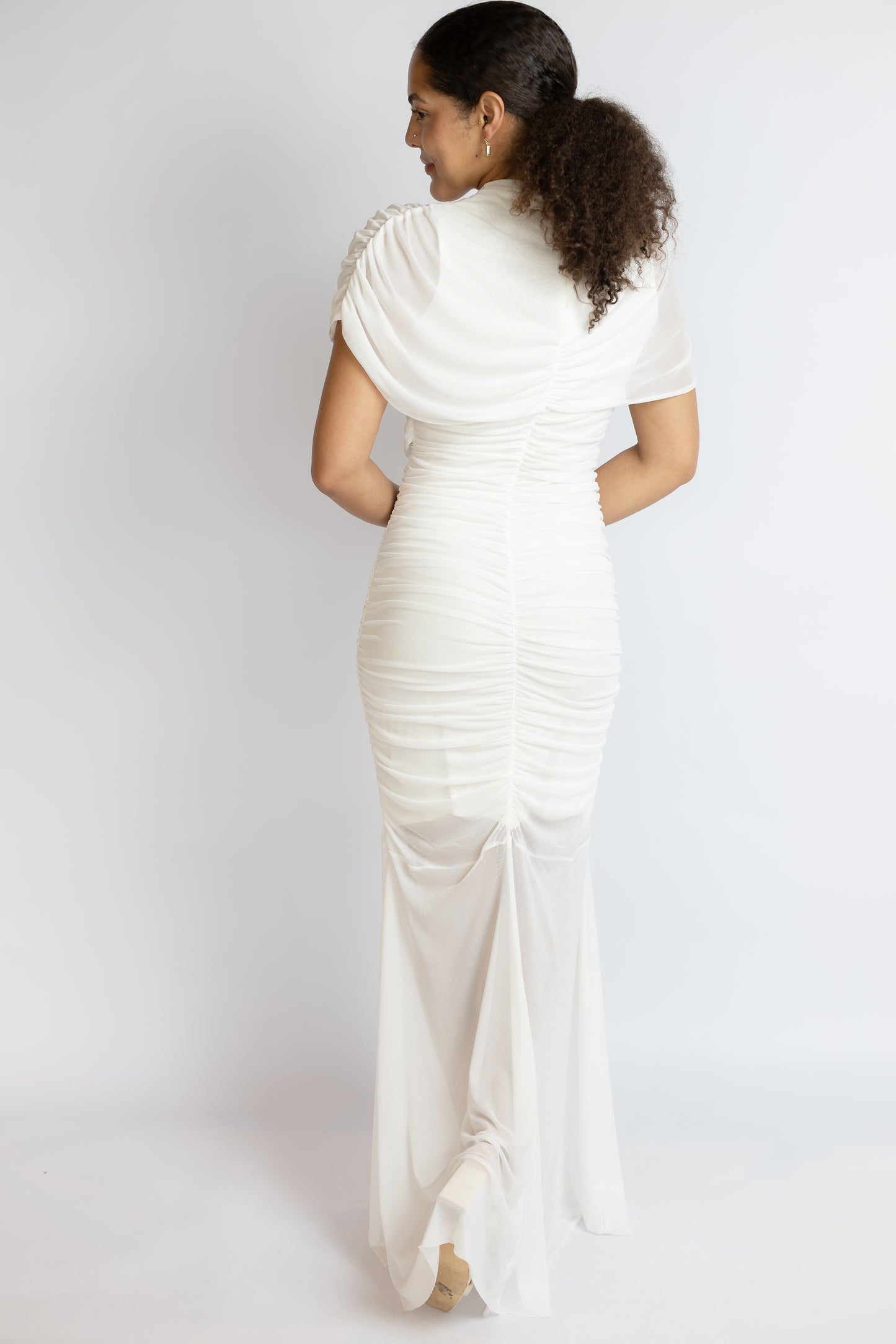 The Night Before Ruched Maxi Dress