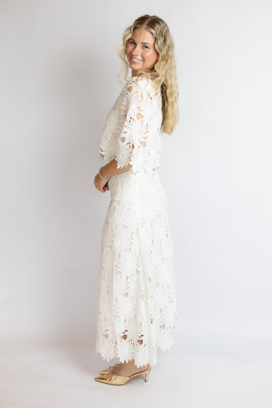 Forever Yours Lace Midi Skirt
