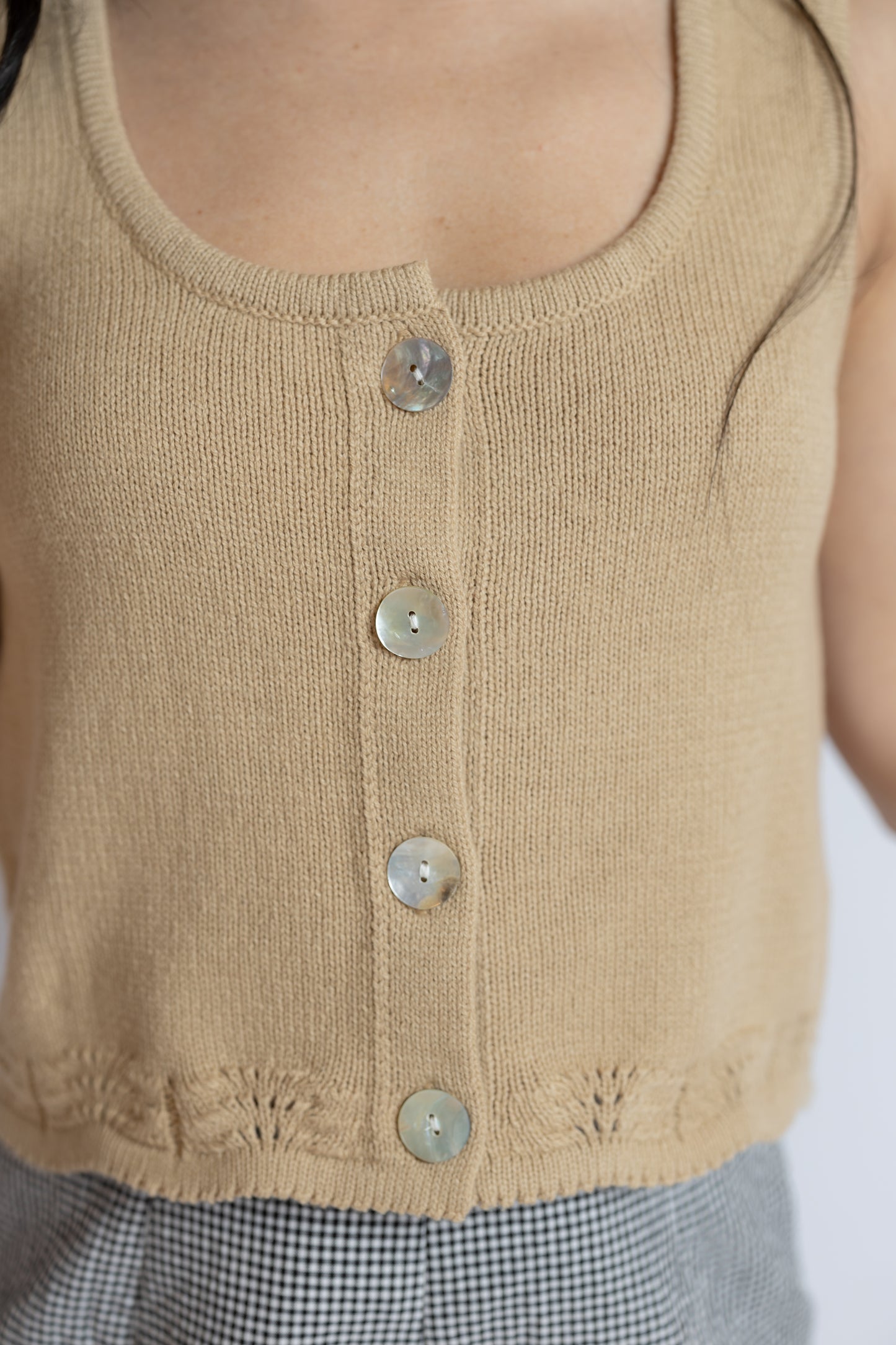 Delmore Scalloped Tank