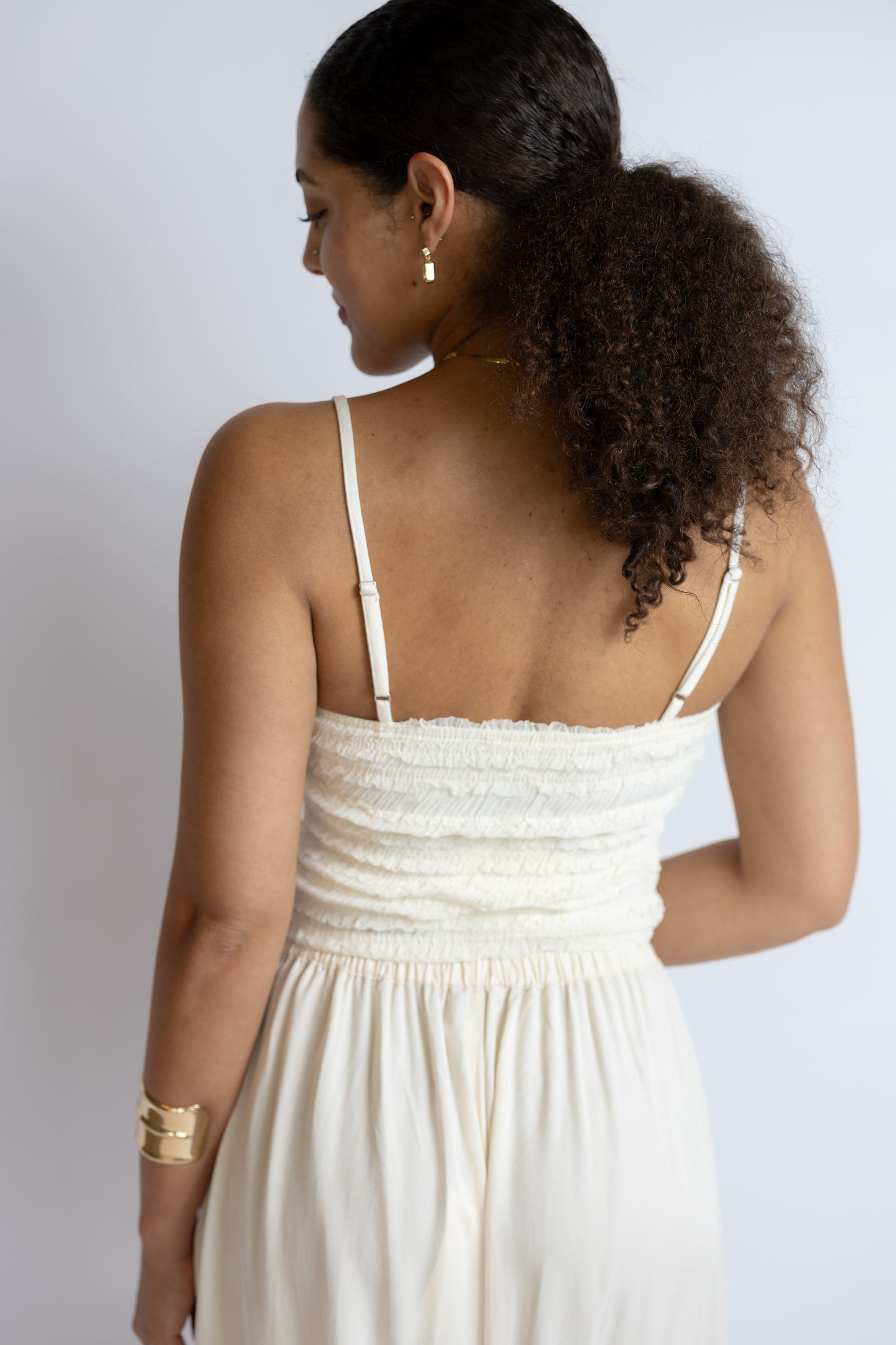 Capital Letters Ruffled Cami Top