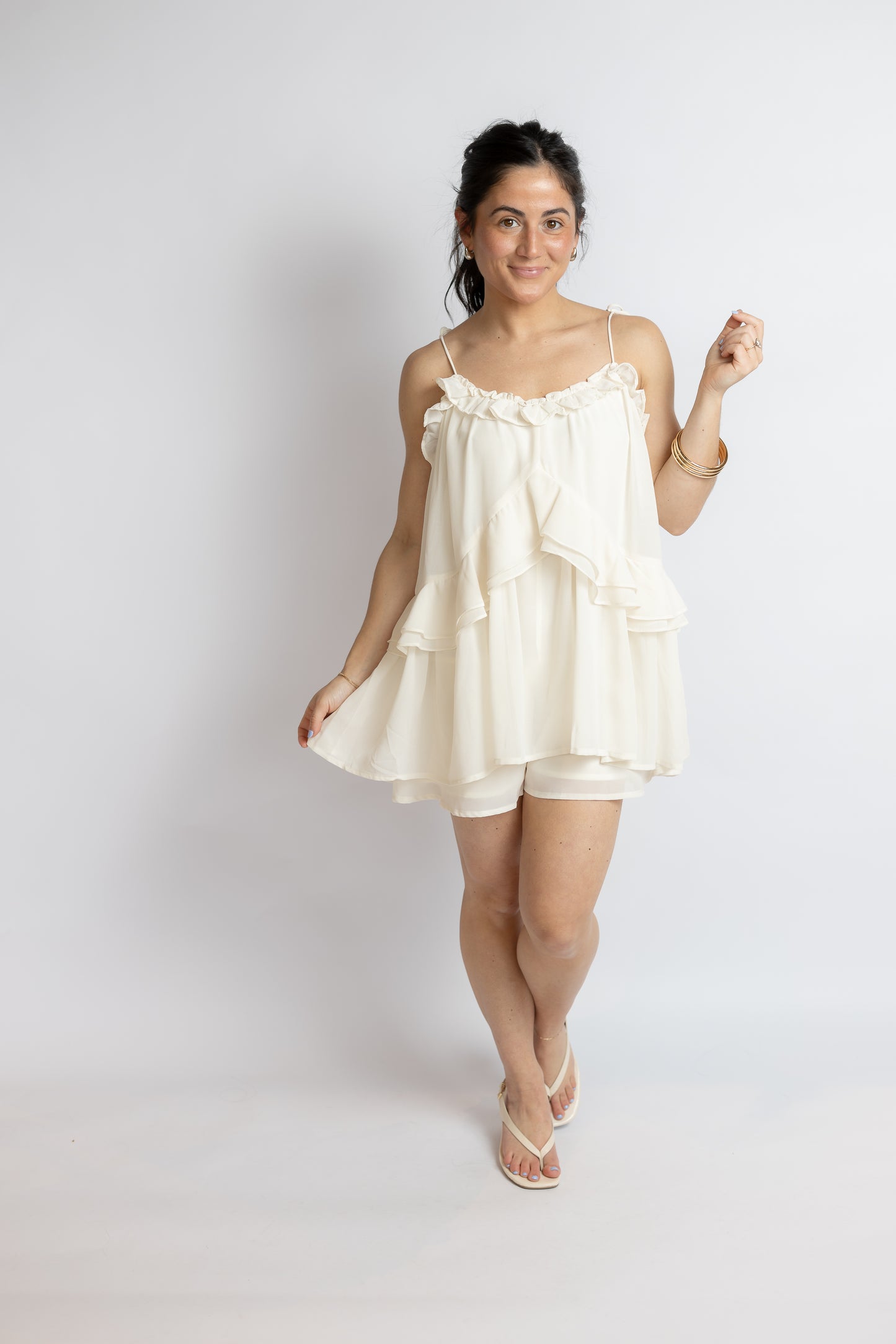 All About You Ruffle Romper