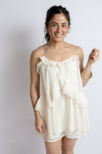 All About You Ruffle Romper