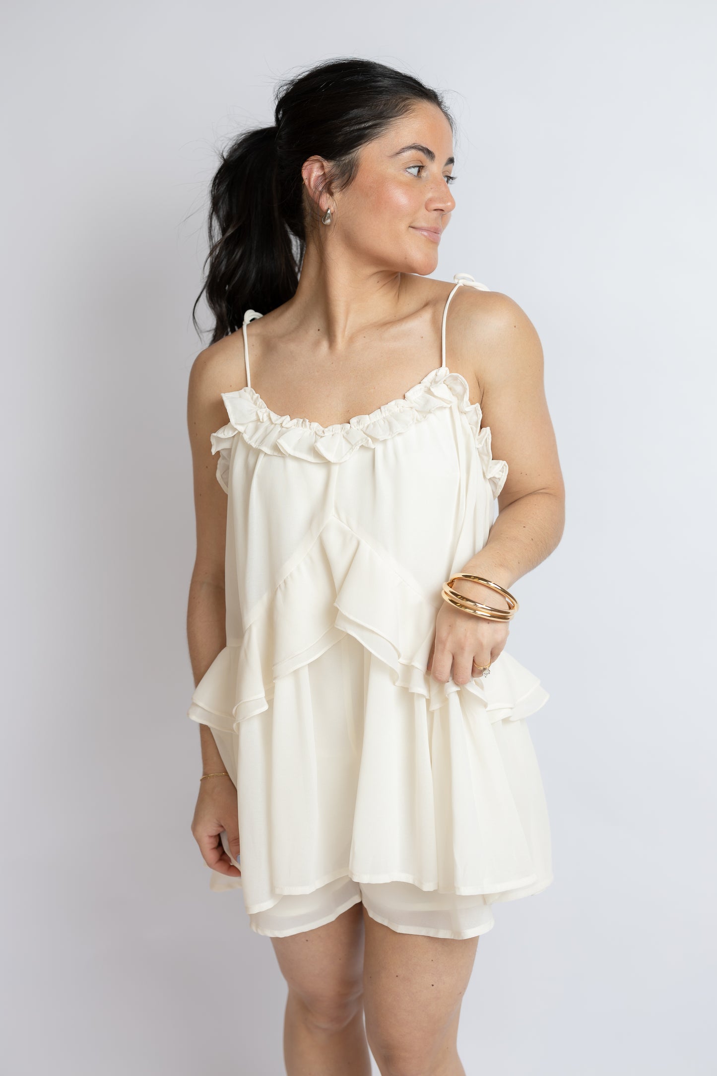 All About You Ruffle Romper