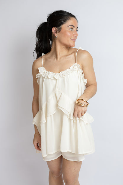 All About You Ruffle Romper