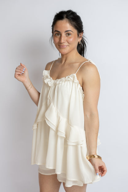 All About You Ruffle Romper