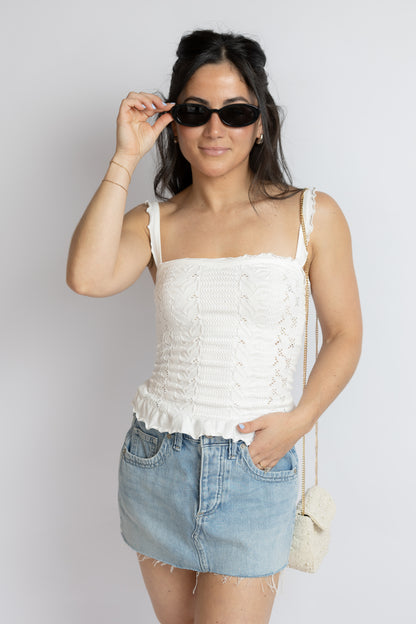 So Soft Femme Square Neck Tank