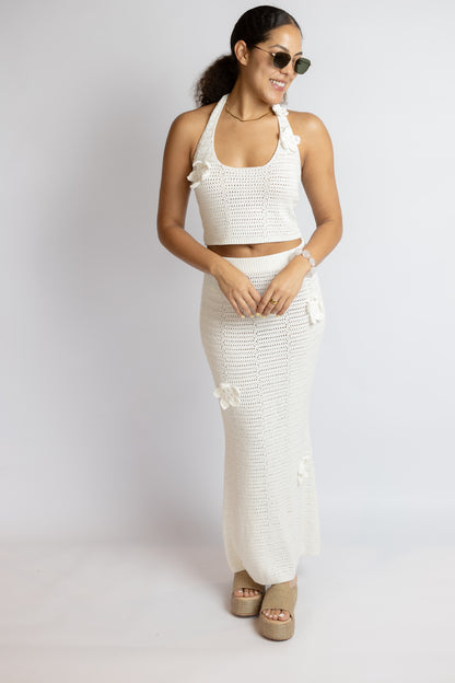 Beach Club Crochet Maxi Skirt