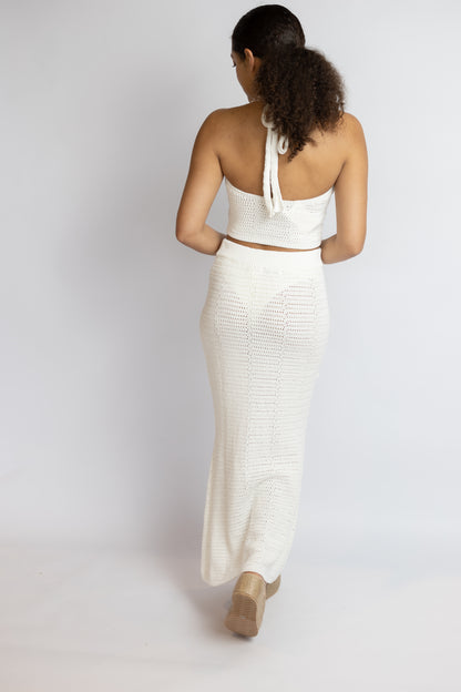 Beach Club Crochet Halter Top