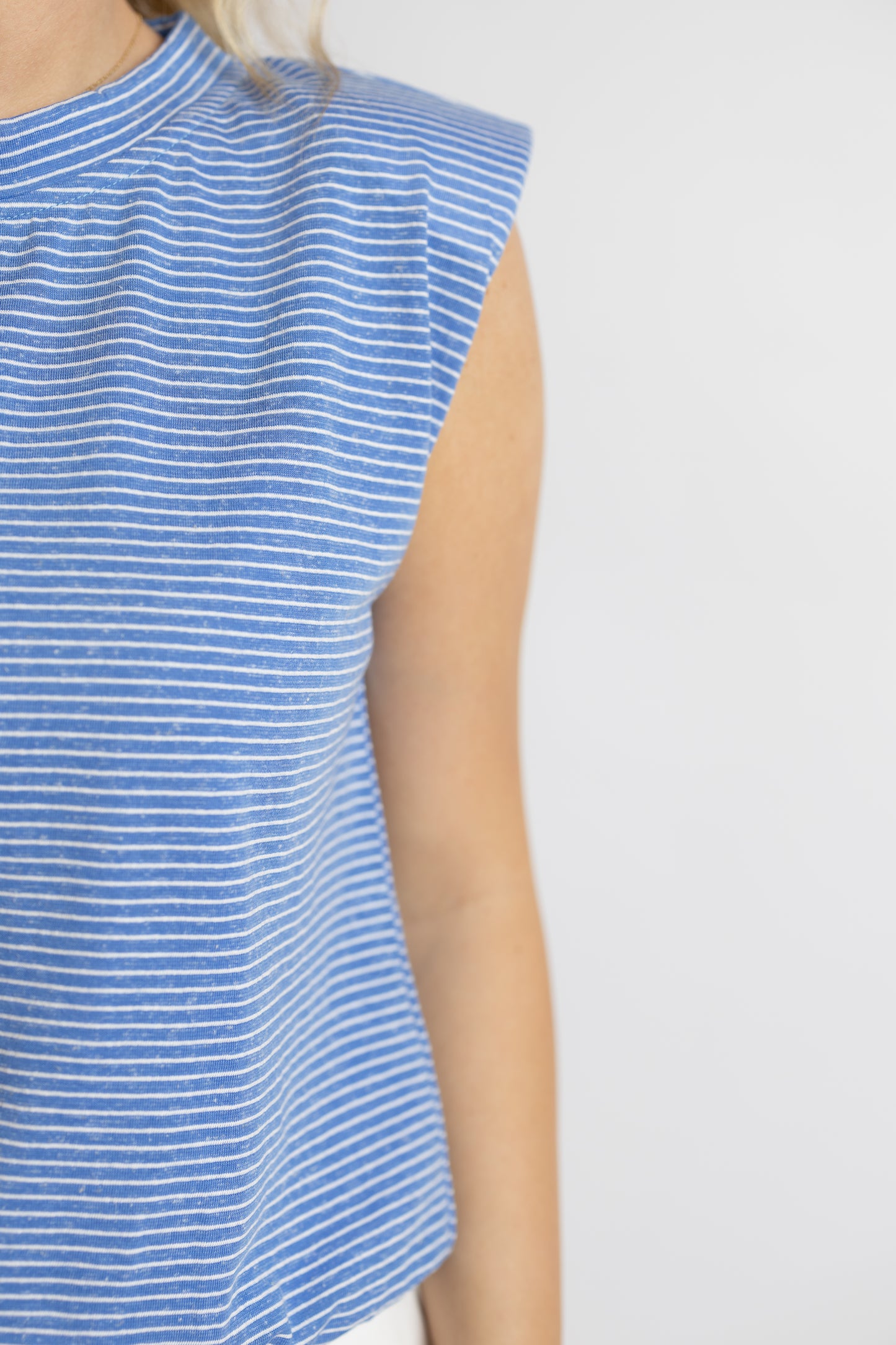 Olivia Striped Bubble Hem Top