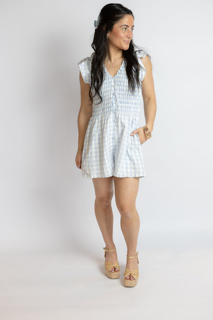 Starlet Gingham Romper