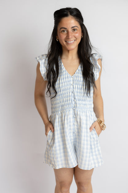 Starlet Gingham Romper