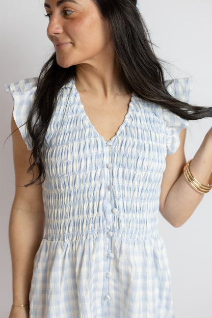 Starlet Gingham Romper