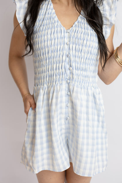 Starlet Gingham Romper
