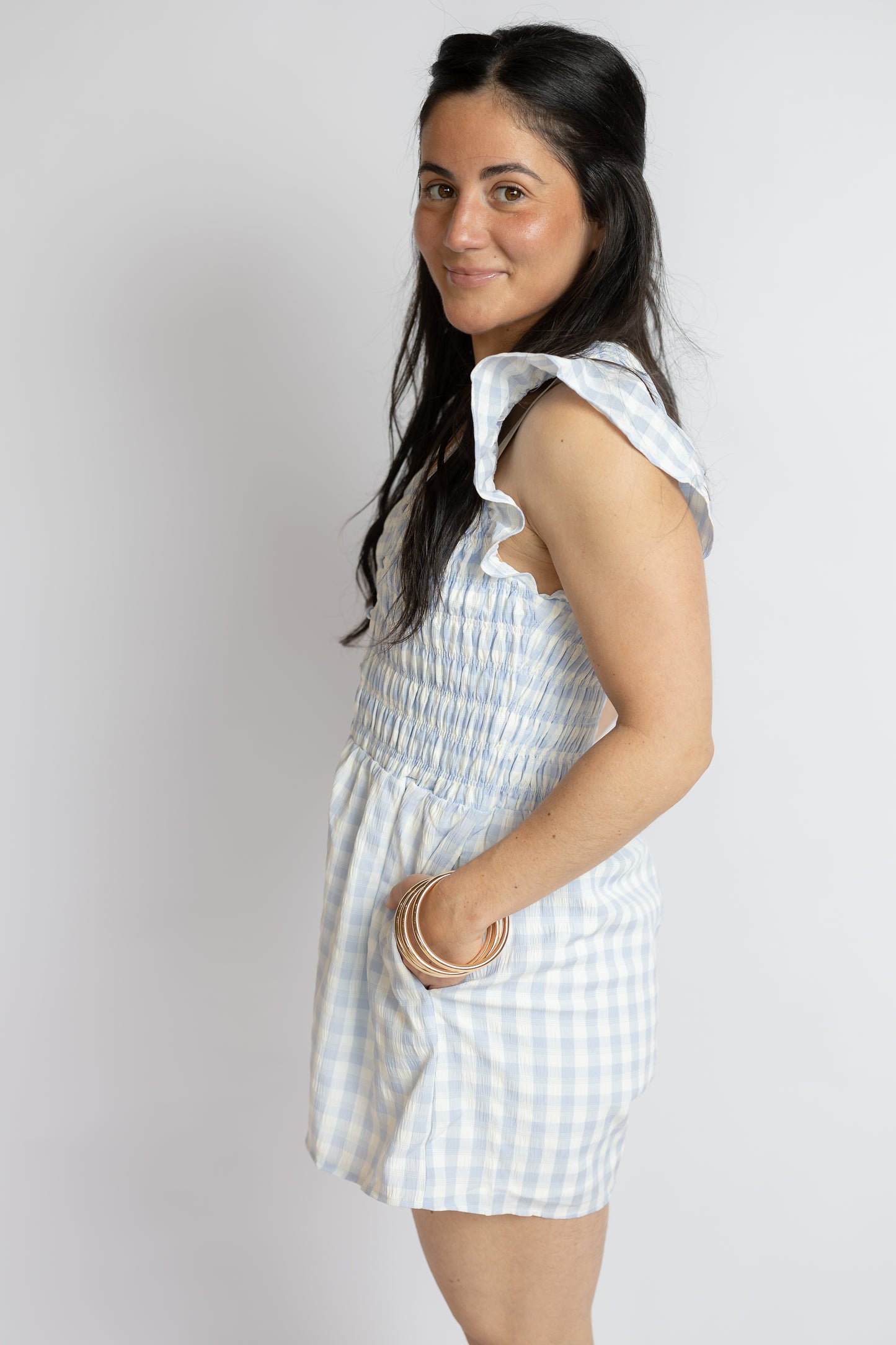 Starlet Gingham Romper