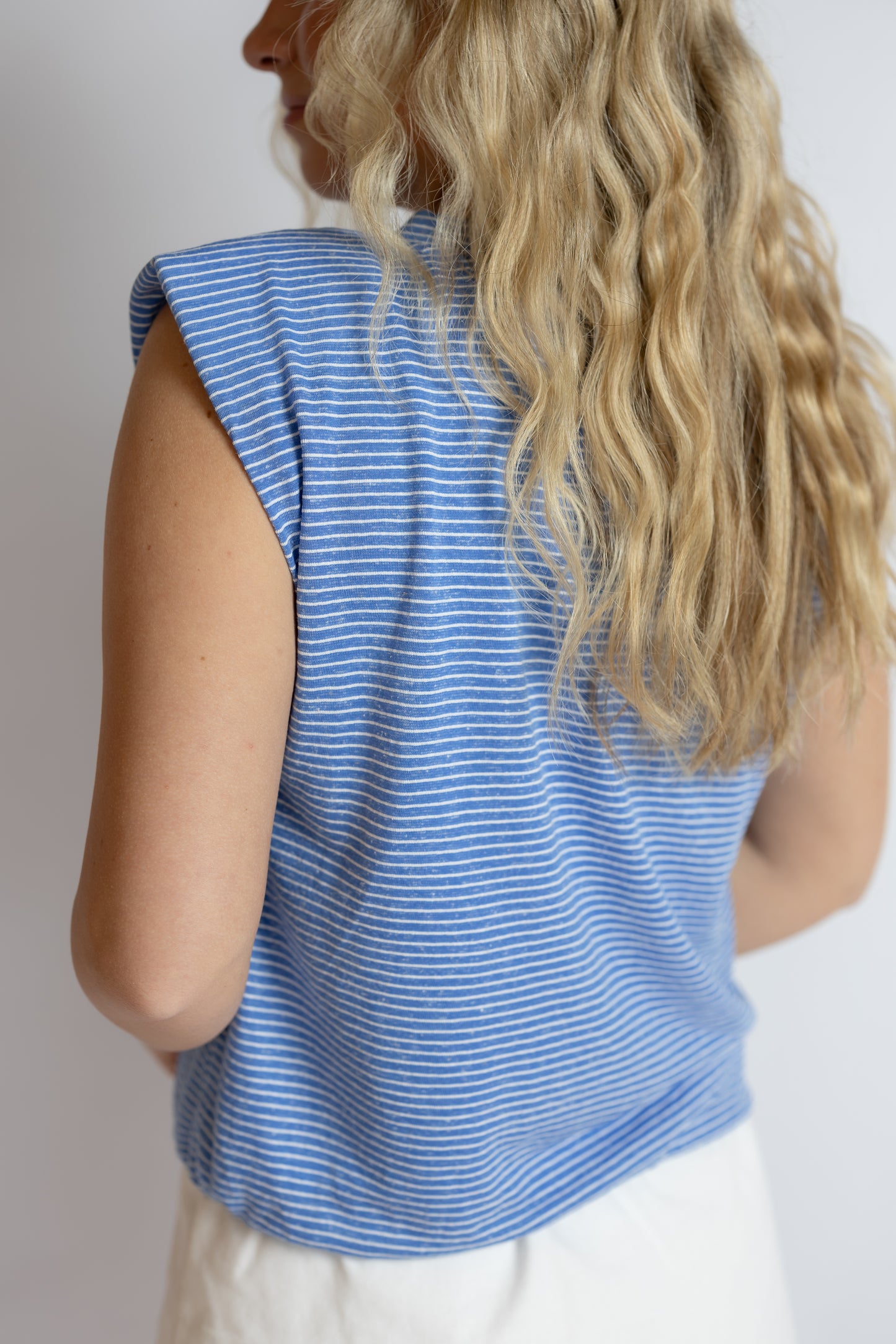 Olivia Striped Bubble Hem Top