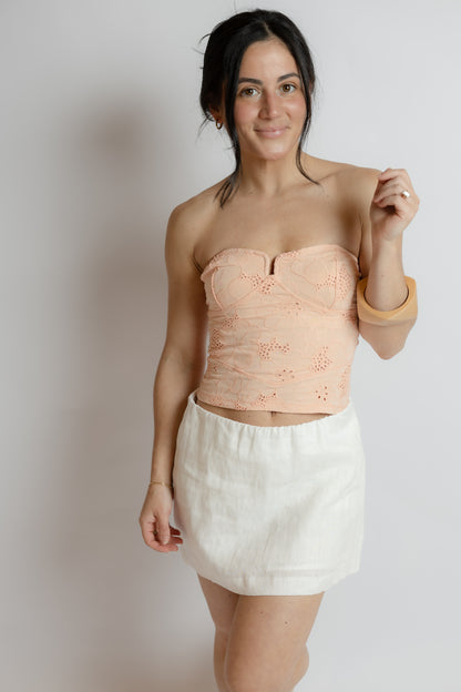 Raye Linen Mini Skirt