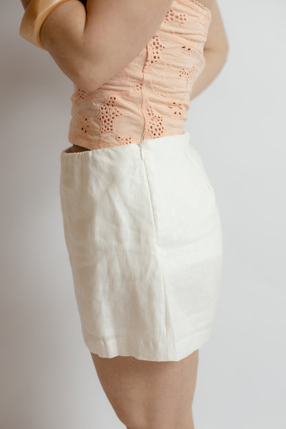 Raye Linen Mini Skirt