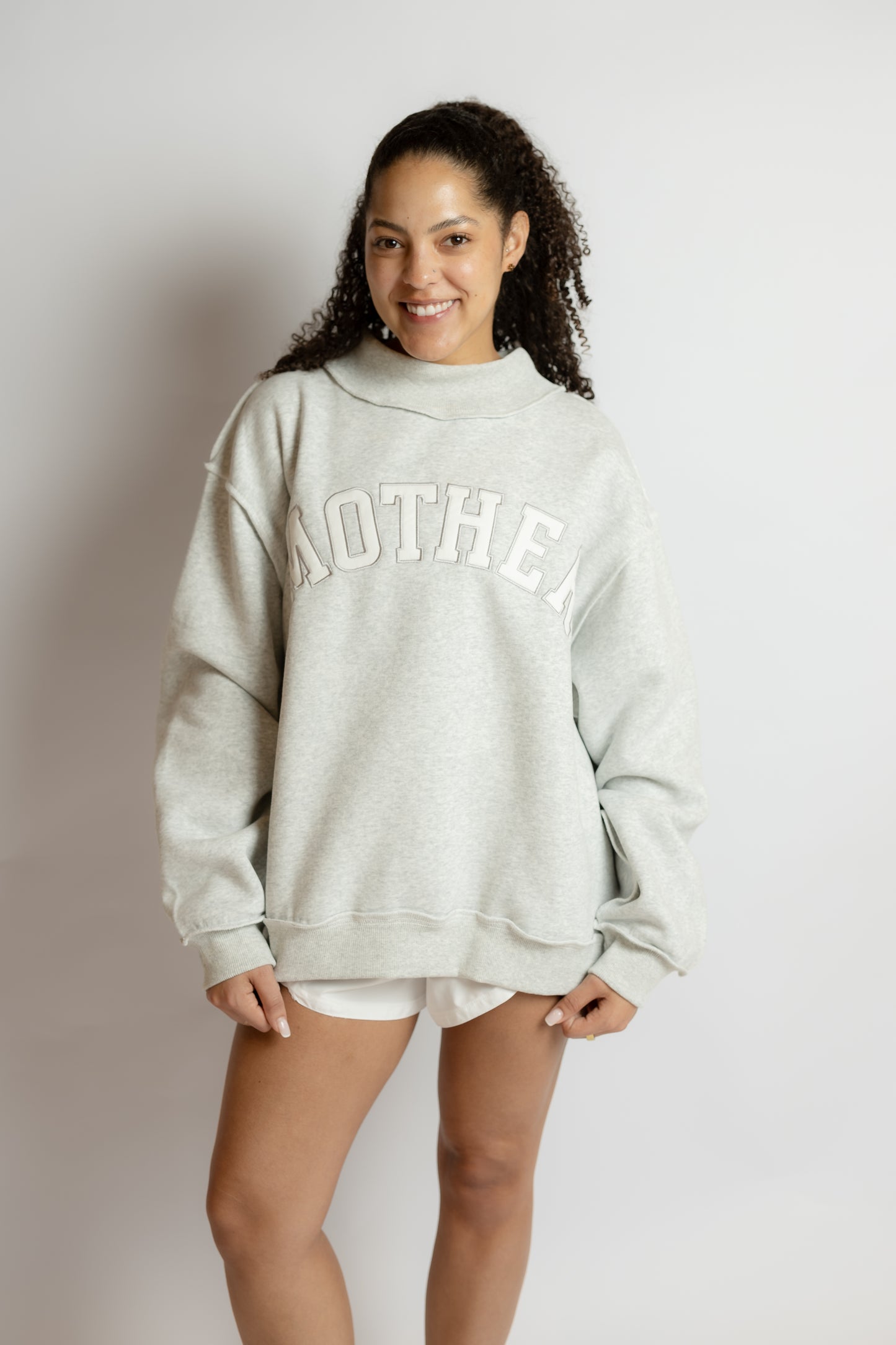 Looking Up Mother Mock Neck