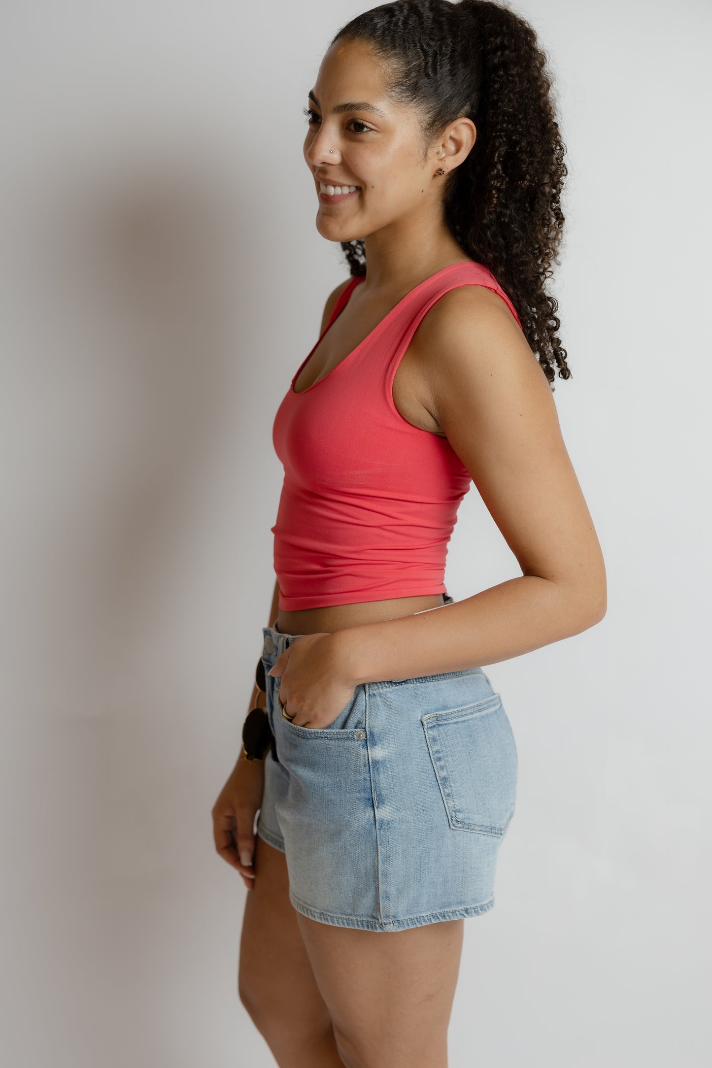 Clean Lines Muscle Cami Berry