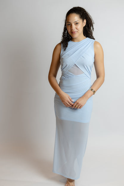 Something Blue Midi Dress