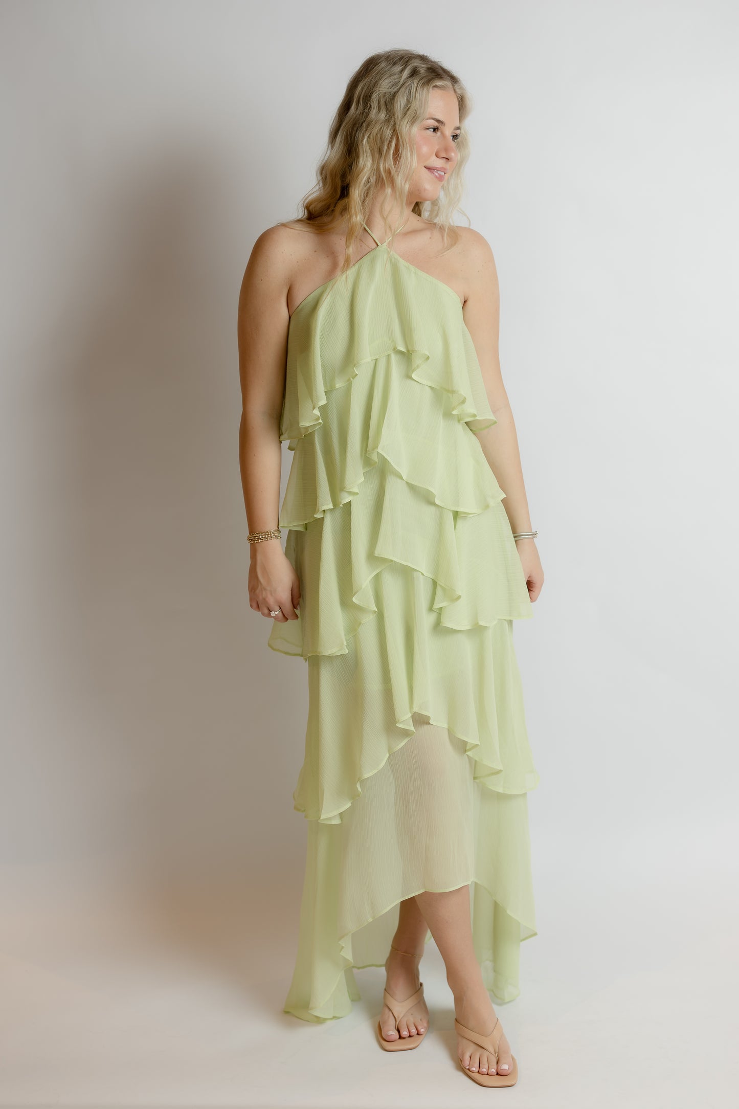 Choose Me Ruffle Maxi Dress